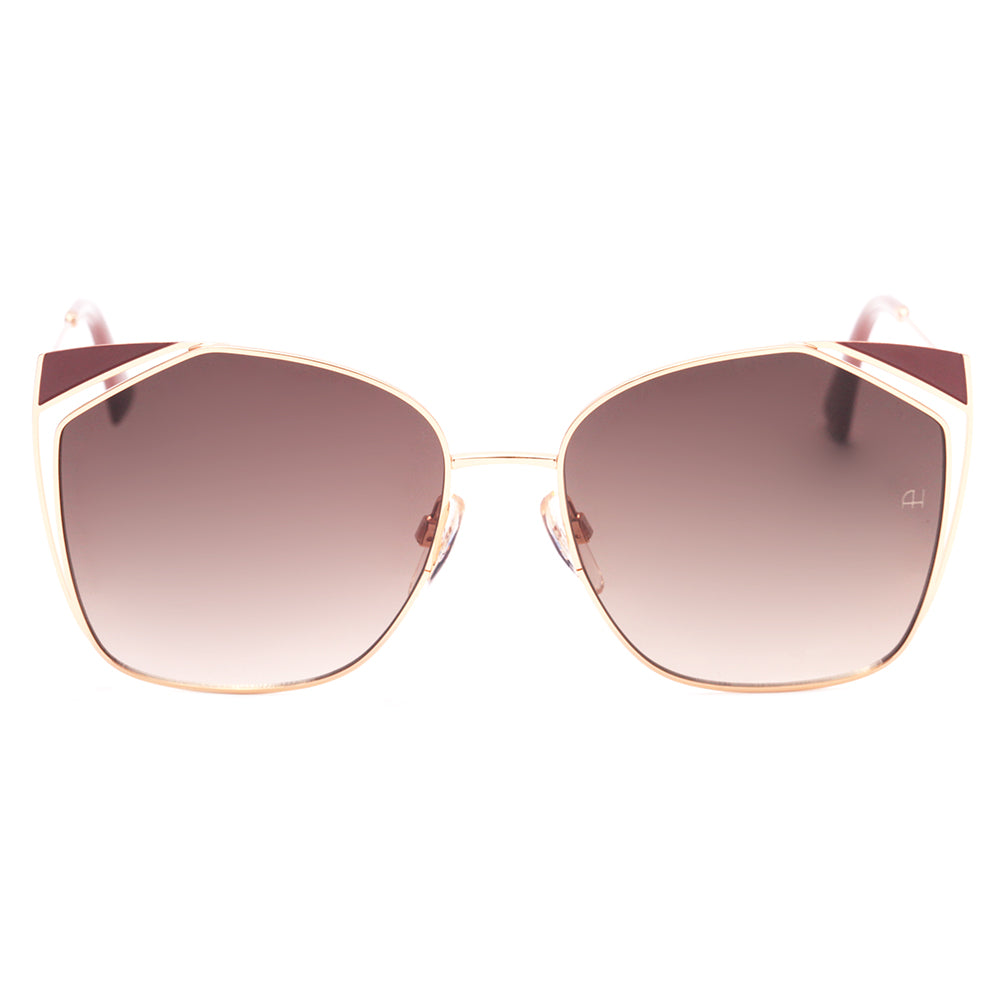 Ana Hickmann AH 3224 01B Dourado e Marrom Brilho/ Marrom Degradê - Lente 5,8 cm