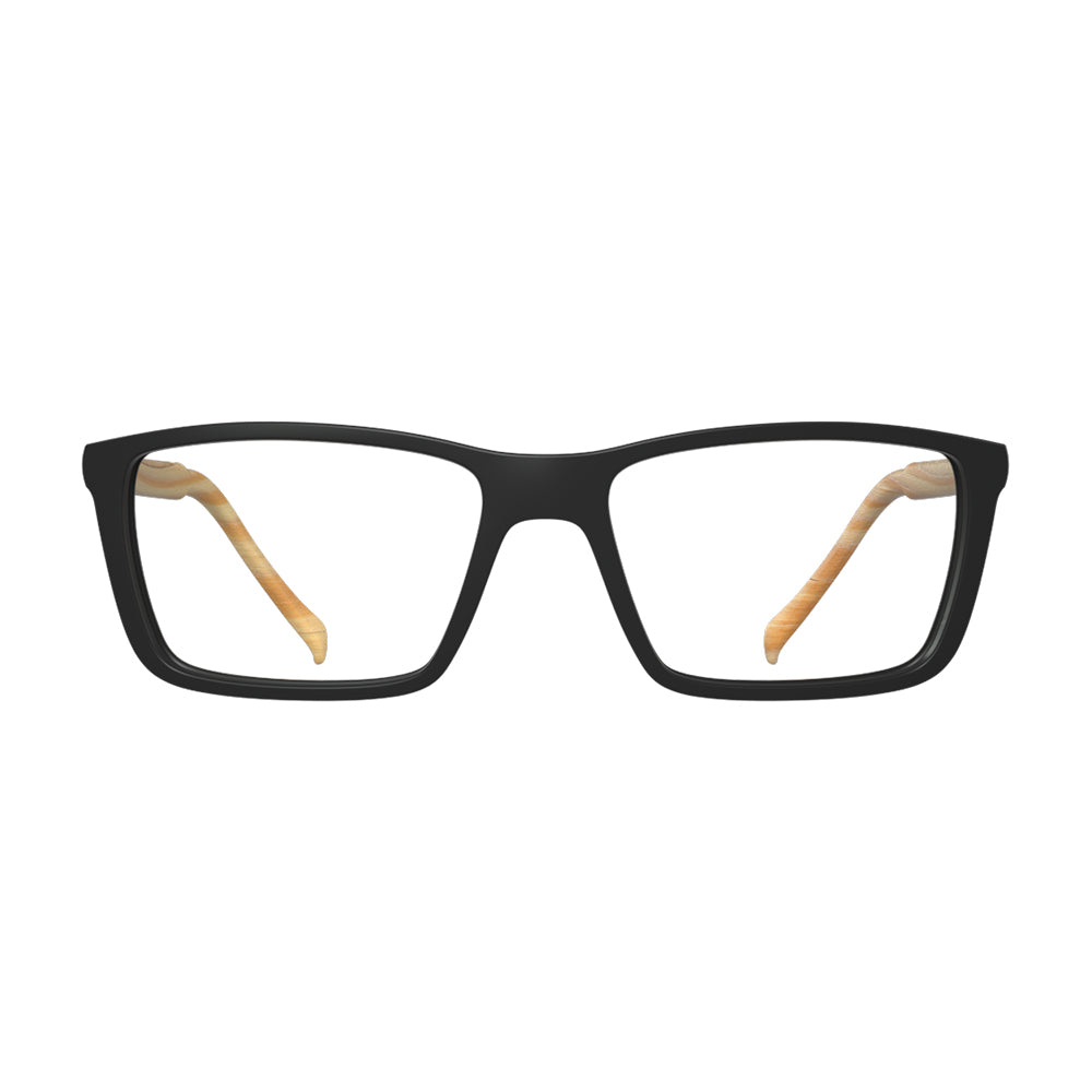 HB 0379 Switch Clip On Matte Black Wood/ Polarized Gray - Grau