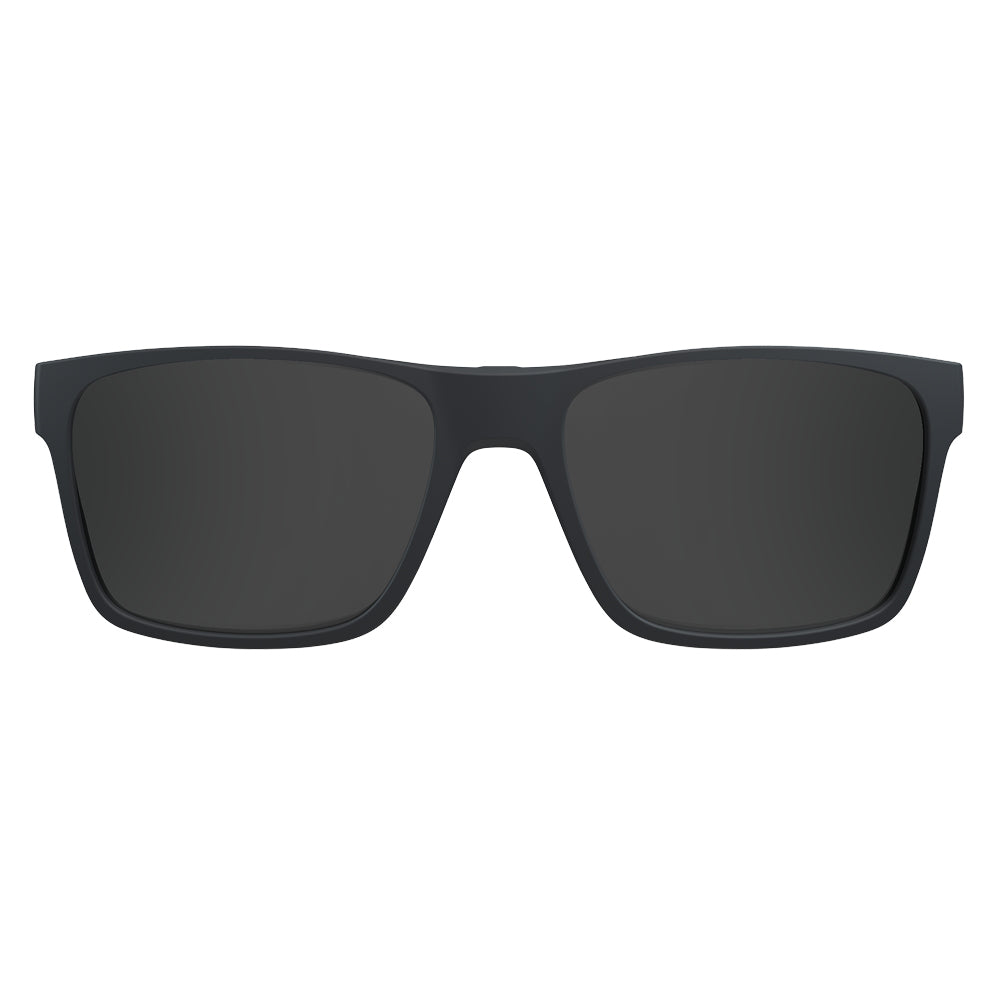 Clip On para Óculos de Grau HB Switch 0339 Matte Graphite/ Polarized Silver - Lente 5,3cm