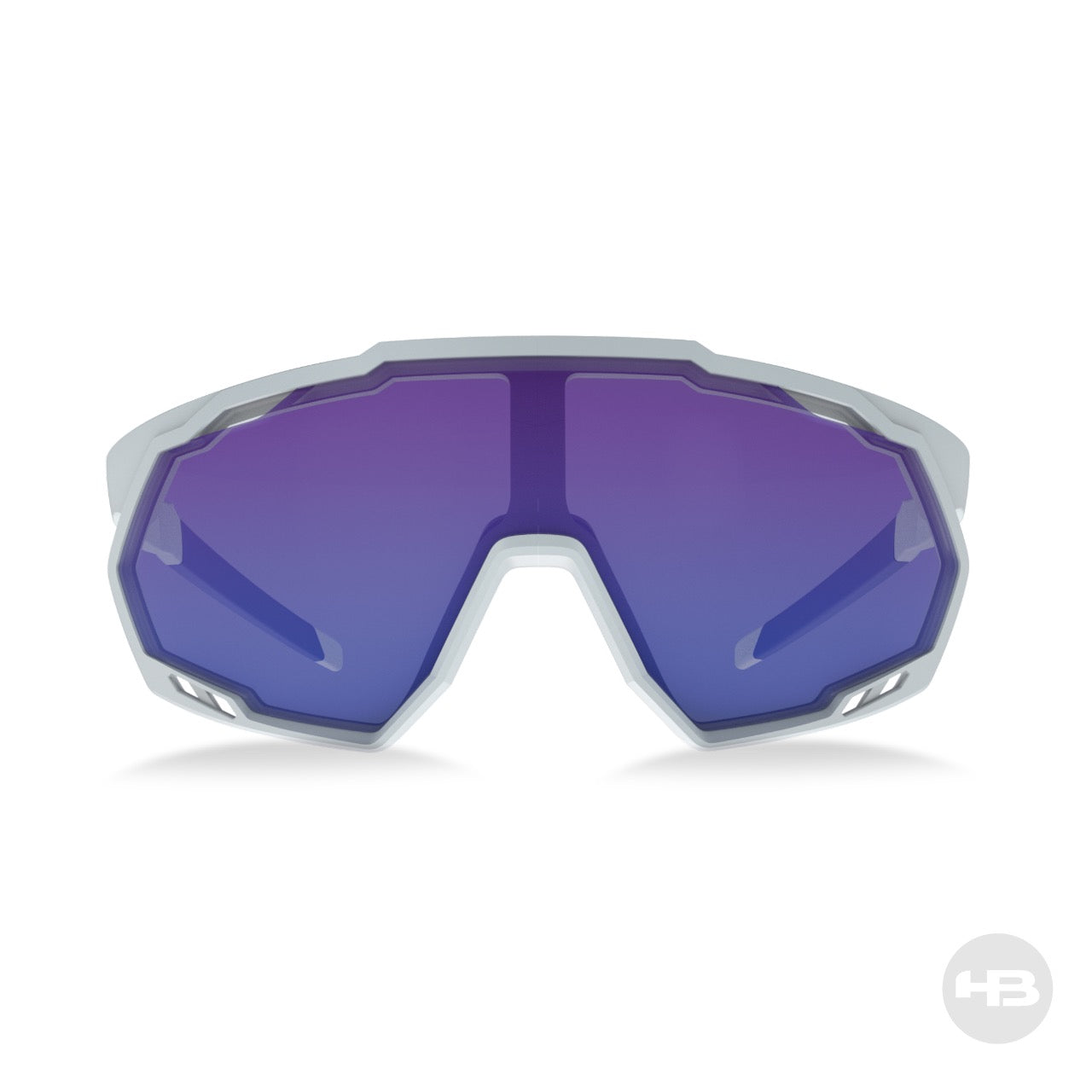 HB Spin Pearled White / Blue Chrome / Cristal - 146 mm