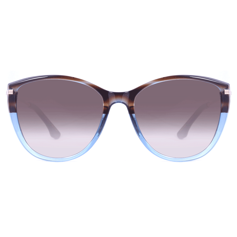 Colcci Tati Marrom e Azul Translúcido/ Marrom Degradê - 57 - Sol
