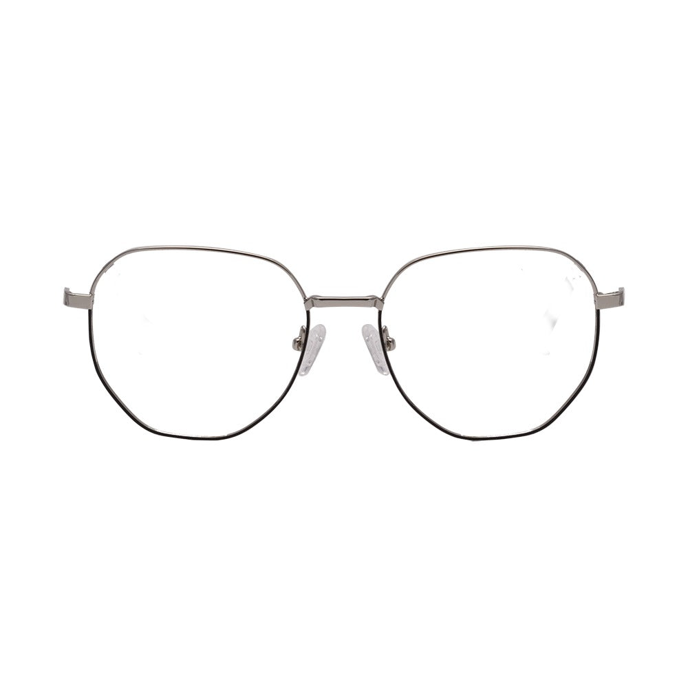 Atitude AT2108 09A Prata e Preto Brilho - Lente 5,3 cm - Grau