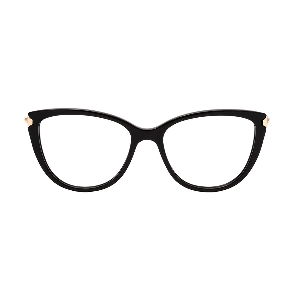 Bulget BG7072 A01 Preto e Dourado Brilho - Lente 5,3 cm - Grau