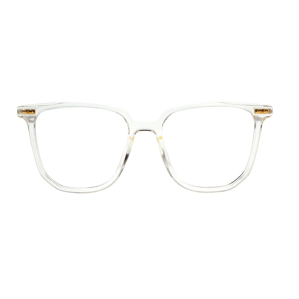 Atitude AT7128 T01 Transparente e Dourado Brilho - Lente 5,6 cm - Grau