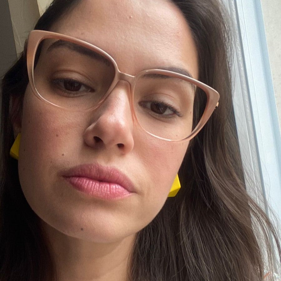 Colcci Camila Queiroz Judy Nude Degradê Translúcido Brilho - Lente 5,5 cm - Grau