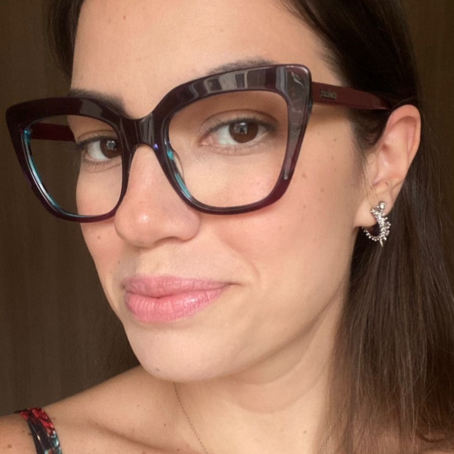 Colcci Antonela Vinho Brilho - Lente 5,4 cm - Grau