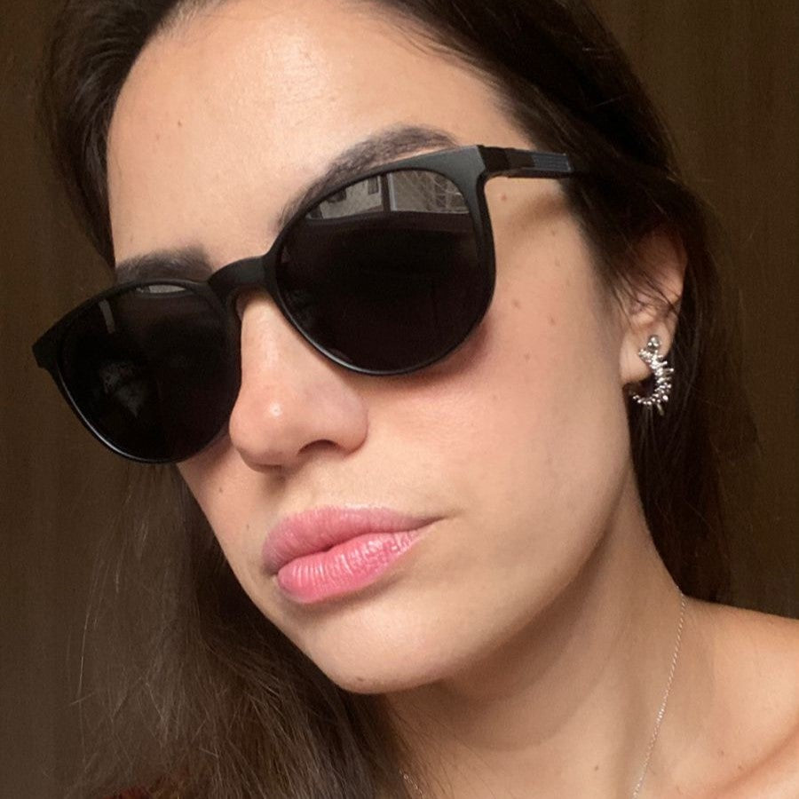 Wee W0244 Clip on Preto Fosco/ Preto Polarizado - Lente 5,3 cm