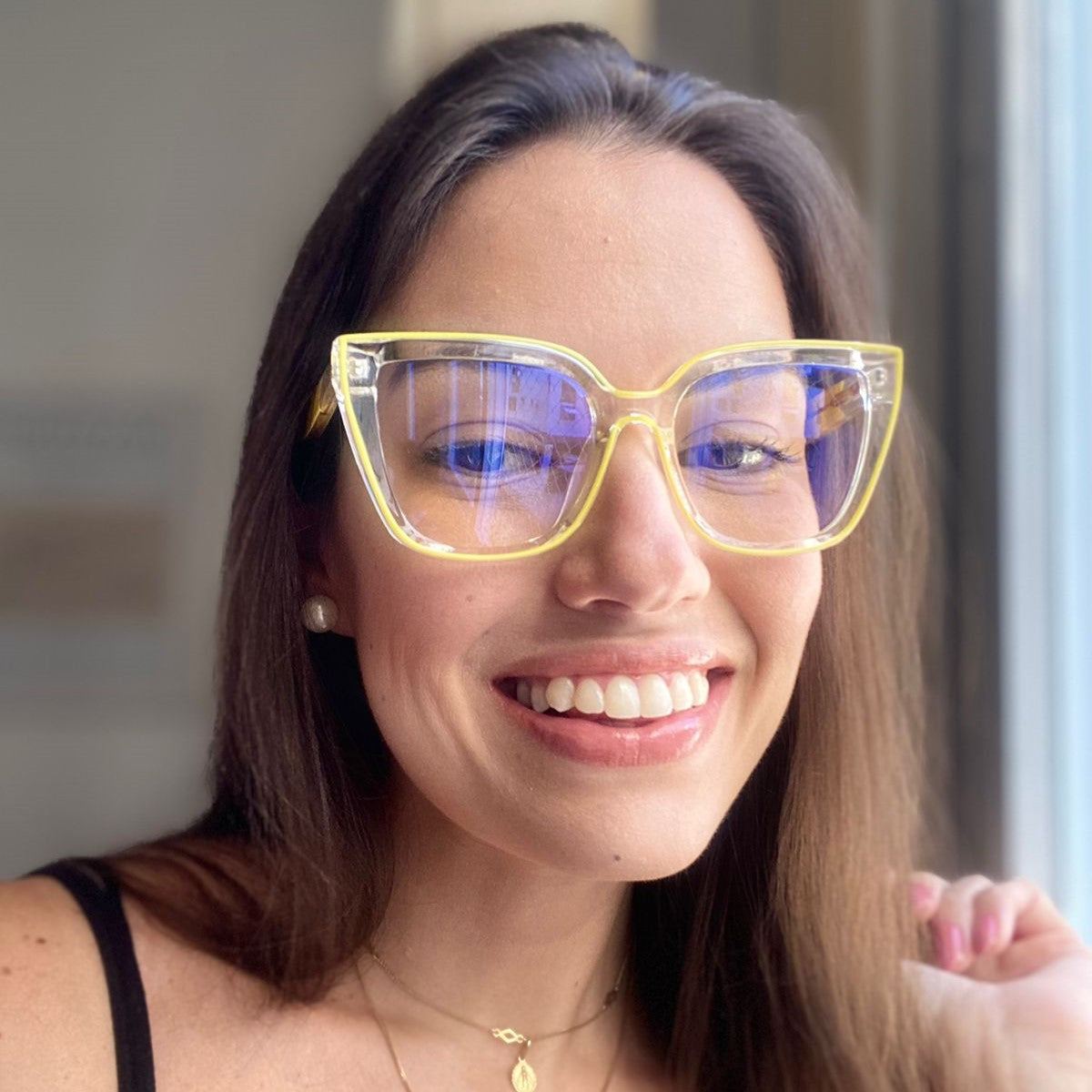 Wee W0255 Amarelo e Translúcido Brilho - Lente 5,2 cm