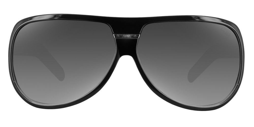 Óculos de Sol HB Carvin Round Gloss Black/ Gray Degradê