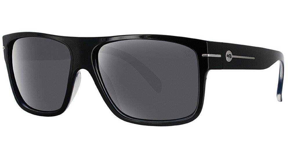 Óculos de Sol HB Would Matte Graphite / Gray Unico - 60 mm Black On Blue/ Gray