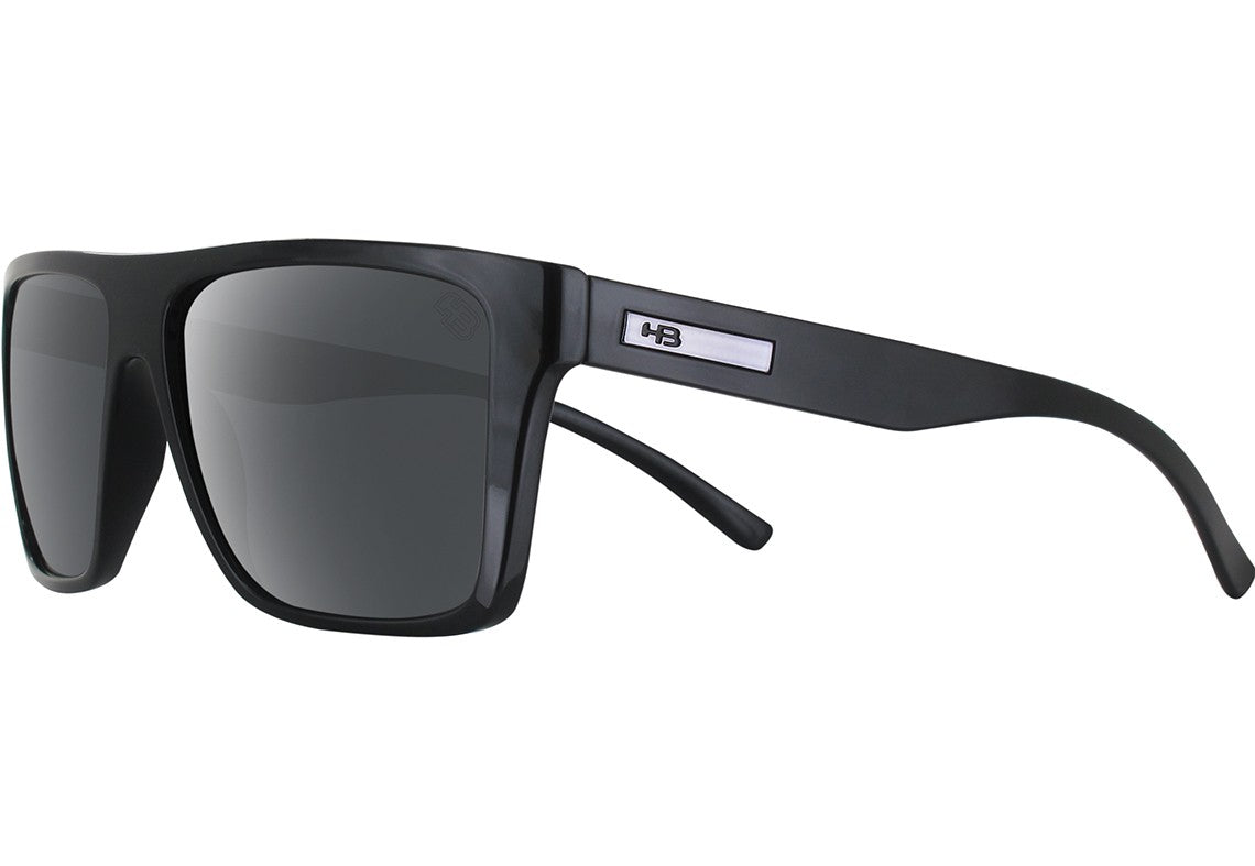 Óculos de Sol Hb Floyd Gloss Black/ Gray Polarizado