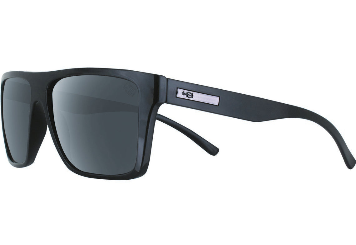 Óculos de Sol Hb Floyd Gloss Black/ Gray Polarizado