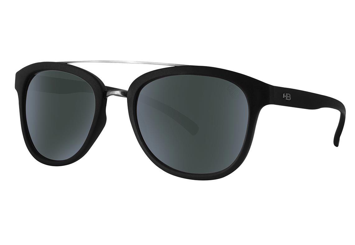 Óculos de Sol Hb Moomba Matte Black/ Gray Polarizado Unico