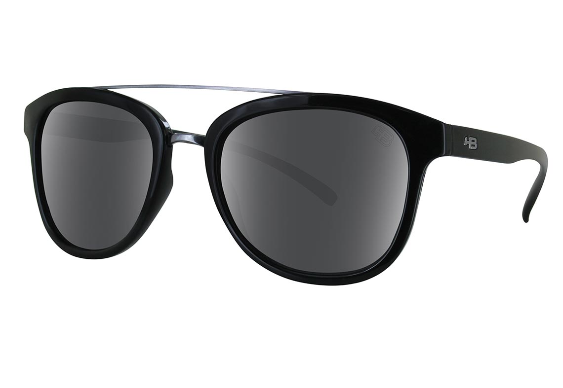 Óculos de Sol Hb Moomba Matte Black/ Gray Polarizado Unico