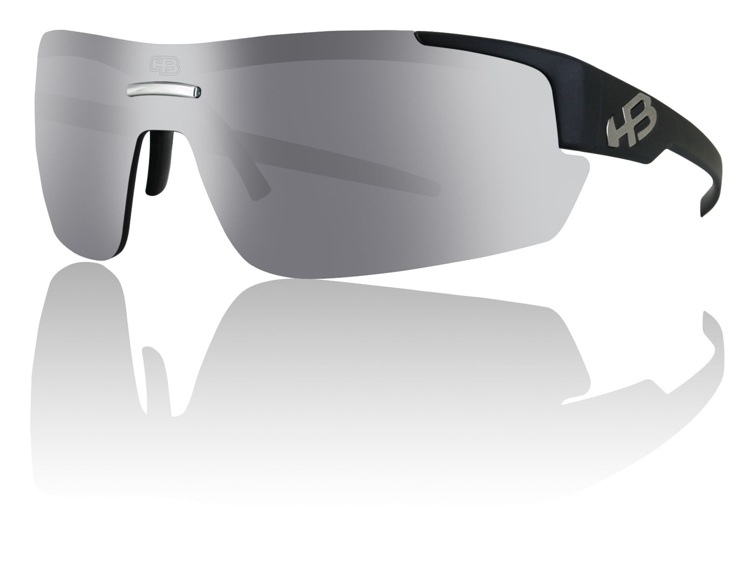 Óculos de Sol HB Highlander 3B Matte Black/ Gray Espelhado Unico