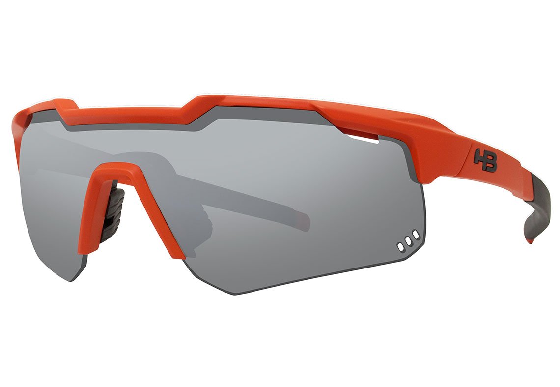 Óculos De Sol Hb Shield Mountain MATTE ORANGE/ SILVER UNICO