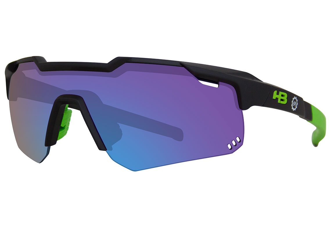 HB Shield Mountain MATTE BLACK/ MULTI PURPLE UNICO