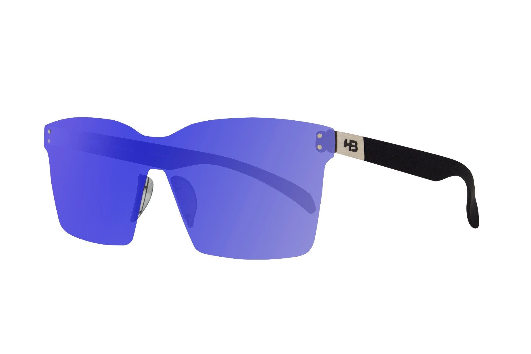 Óculos de Sol Hb Nevermind Mask Matte Navy/ Blue Chrome Unico