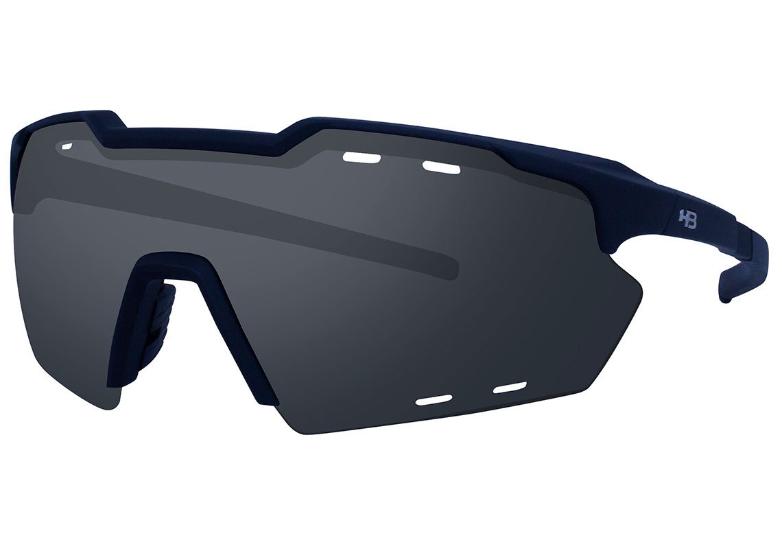 Óculos De Sol Hb Shield Sm MATTE BLACK D. BLUE/ MULTI PURPLE UNICO