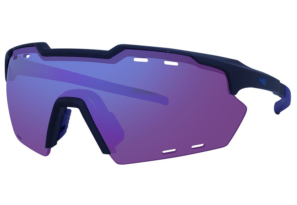 Óculos De Sol Hb Shield Sm MATTE BLACK D. BLUE/ MULTI PURPLE UNICO
