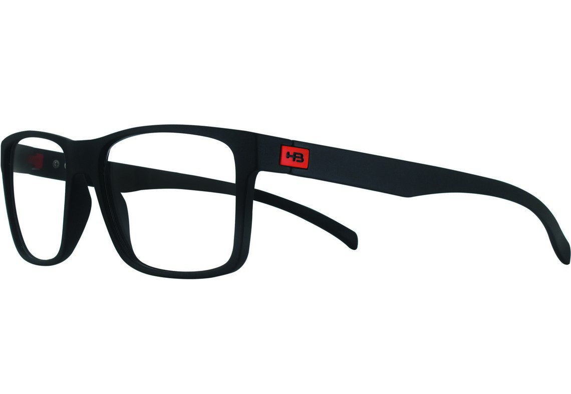 Óculos de Grau HB Polytech M 93108 Matte Black D. White - 52 mm Matte Black D. Orange - 52 mm