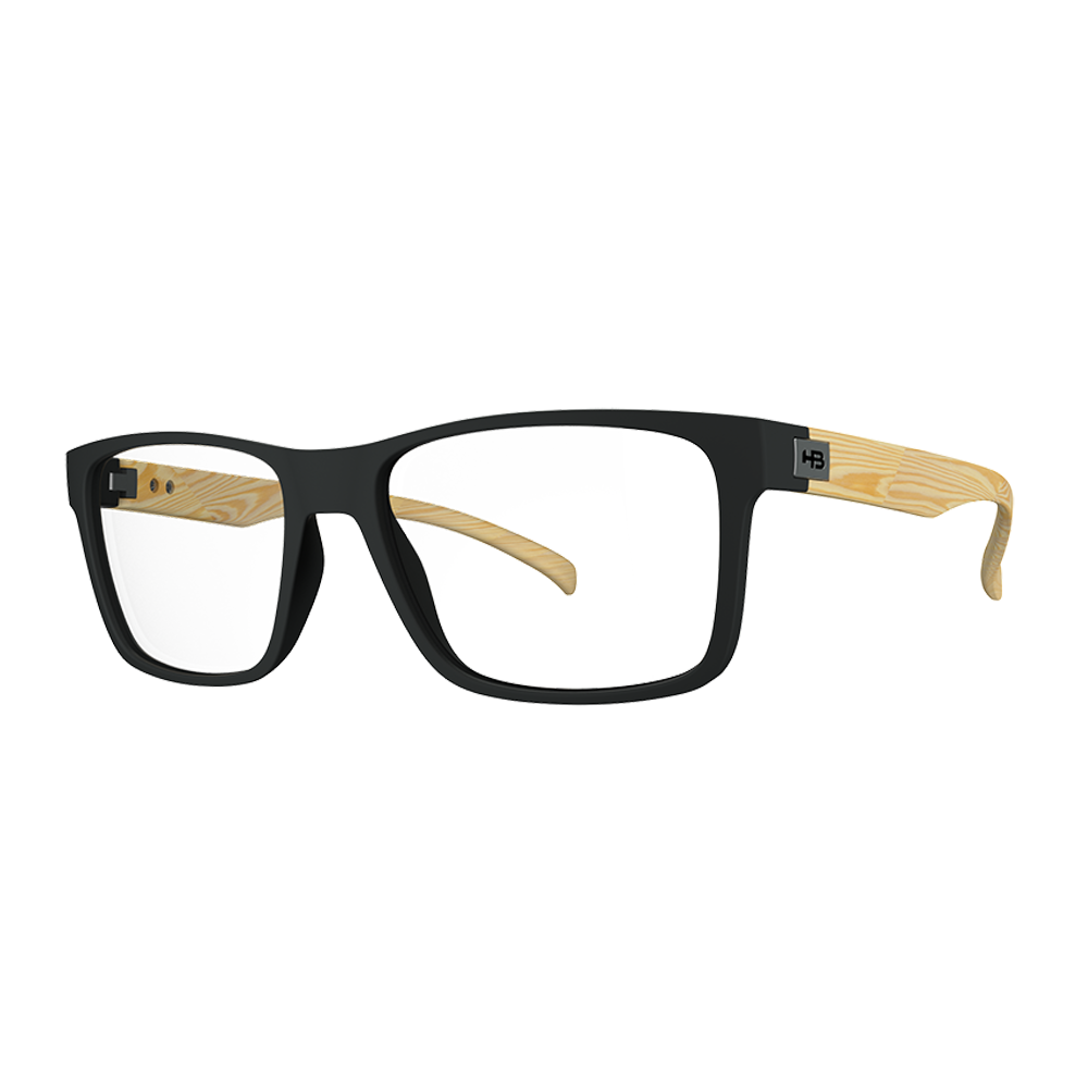 HB Polytech M 93108 Matte Black Wood 52 mm - Grau