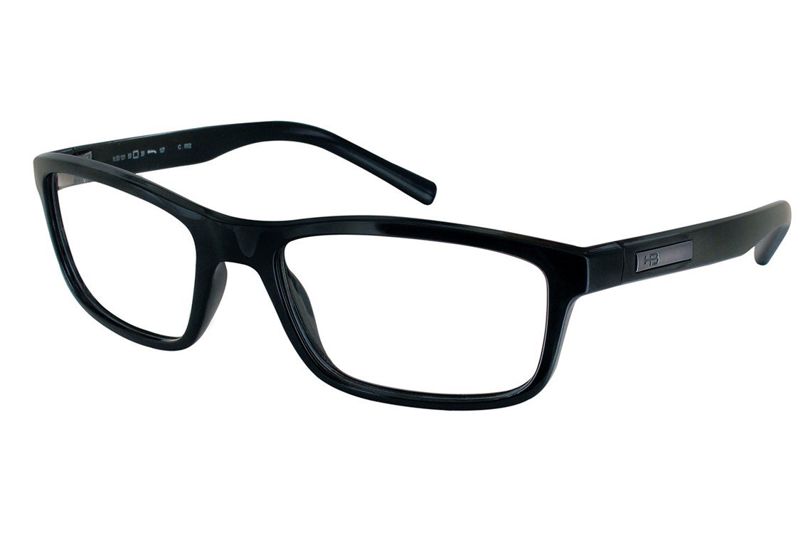 Óculos de Grau HB Polytech M 93121 Matte Black - 53 mm Gloss Black - 53 mm
