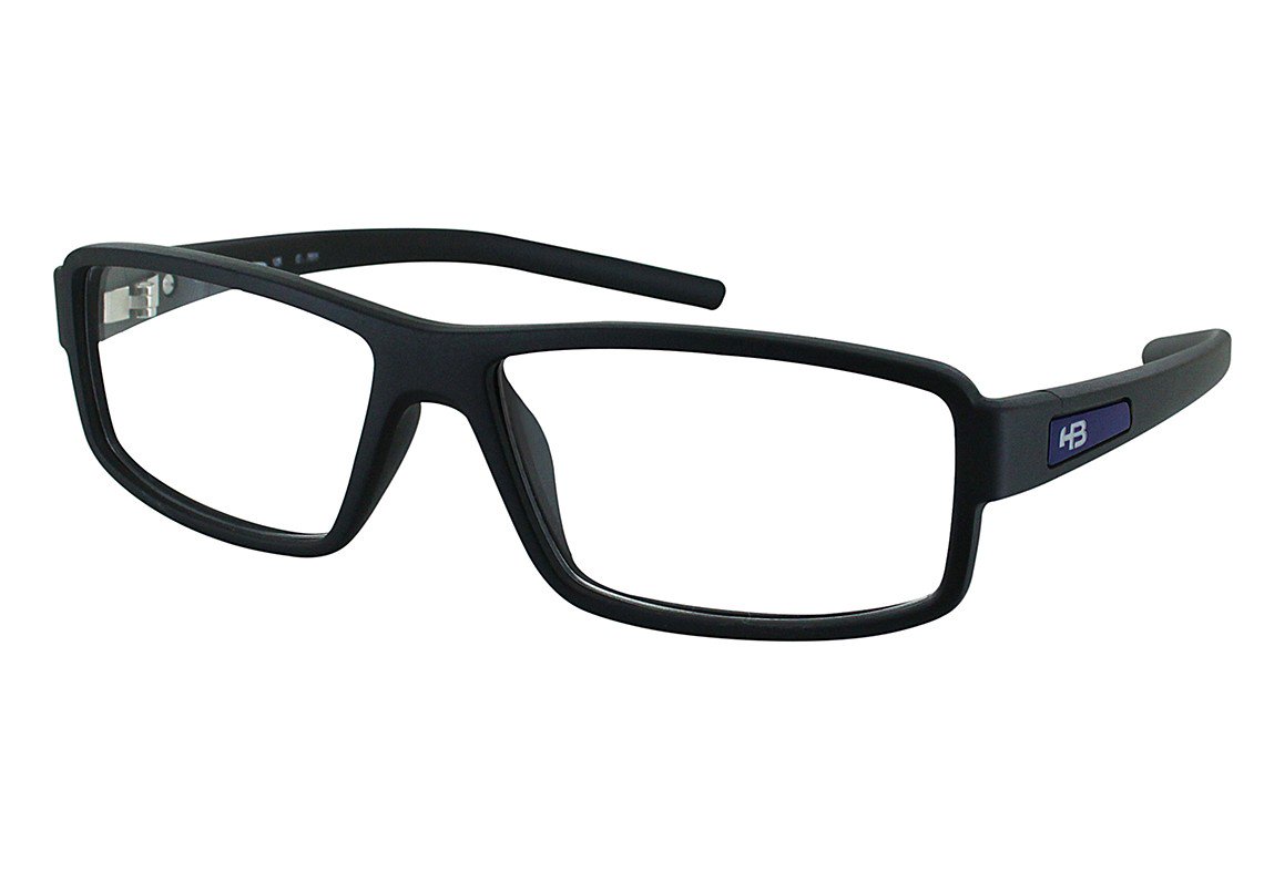 Óculos de Grau Hb Teen Polytech M 93122 Matte Black D. Blue - 50 mm