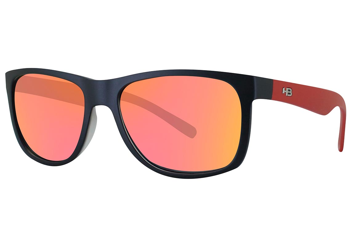 Óculos de Sol HB Teen Ozzie Gloss Black / Gray Unico - 50 mm Hb Teen Ozzie Matte Black Red/ Red Espelhado