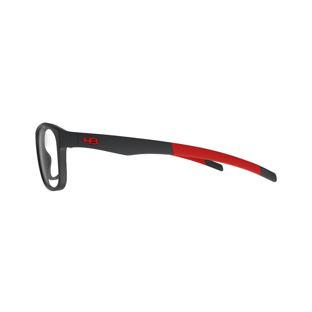 Óculos de Grau HB Polytech M 93134 Matte Graphite D. Red - Lente 6,0 cm - Oculos Shop