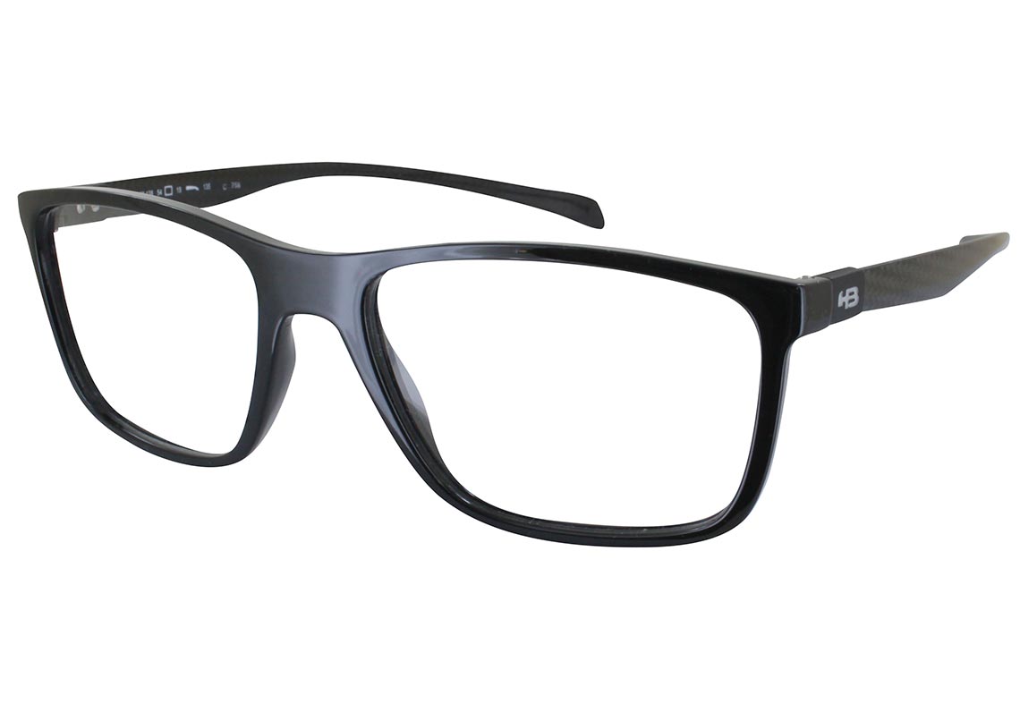 Óculos de Grau HB Duotech M 93138 Carbon Fiber Matte Black / Carbon Fiber - 54 mm Gloss Black Carbon Fiber 54 mm
