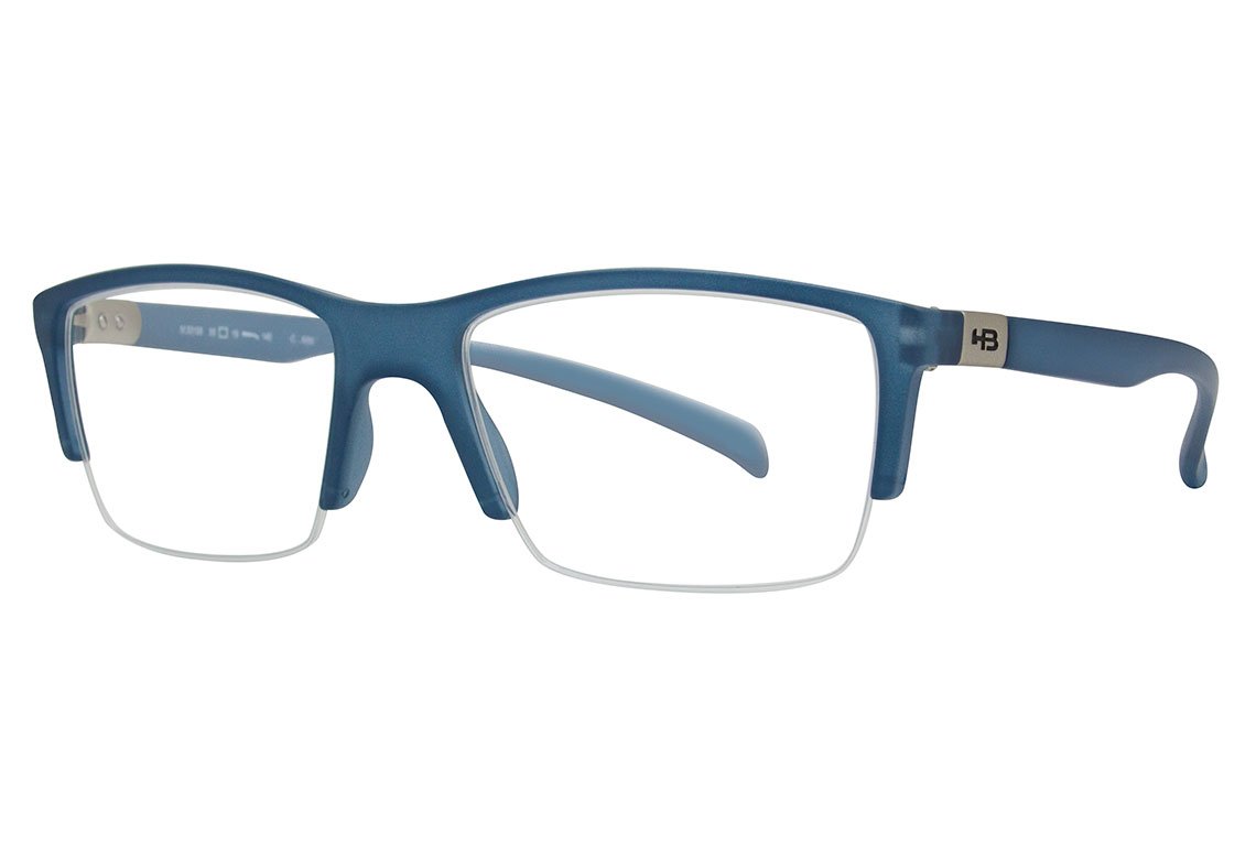 Óculos de Grau HB Polytech M 93155 Matte Black - 55 mm MATTE REFLECTS BLUE 55 mm
