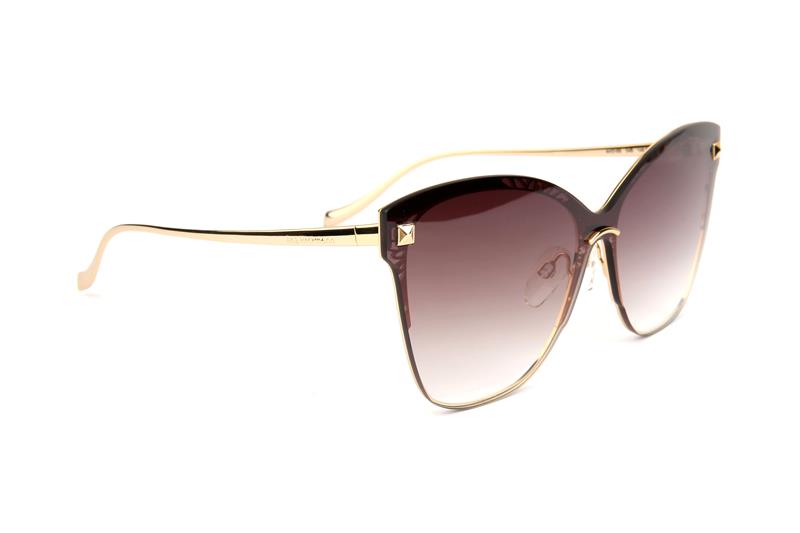 Óculos de Sol Ana Hickmann AH 3169 04B Dourado Brilho / Marrom Degradê - 57 mm
