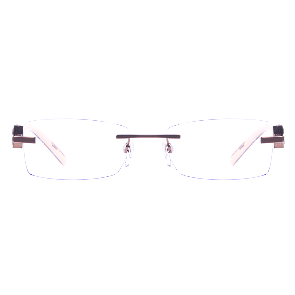 Óculos de Grau Ana Hickmann AH 1243 01A Marrom e Marrom Mesclado Creme - 52 mm