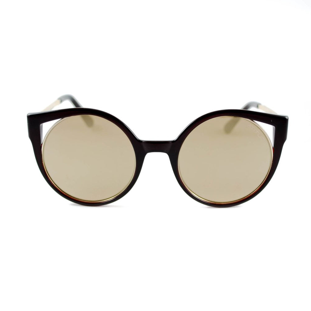 Atitude AT5374 T01 Marrom Translúcido e Dourado Brilho Dourado Espelhado - Sol - 50 mm