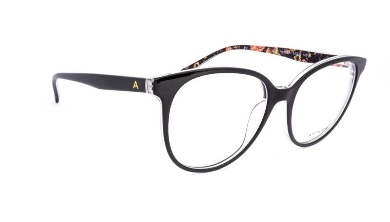Atitude At 6179IN A01 Preto Brilho - Lente 5,5 Cm - Grau