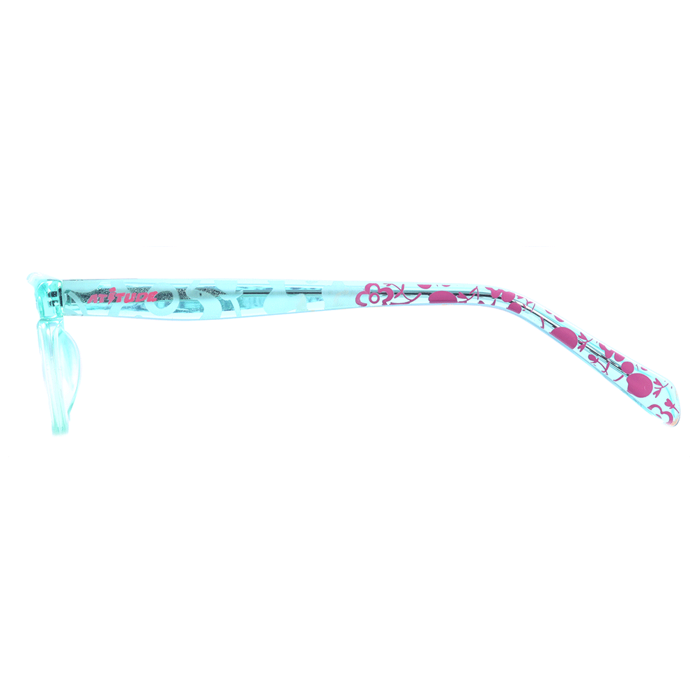 Óculos de Grau Atitude Kids AT 7073 C04 Verde Translúcido - Lente 4,7 cm - Oculos Shop