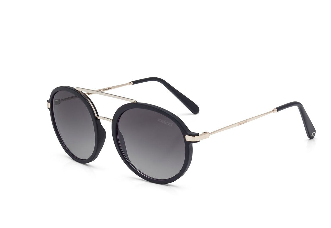 Óculos de Sol Colcci Cindy Preto Fosco E Dourado/ Preto Degradê