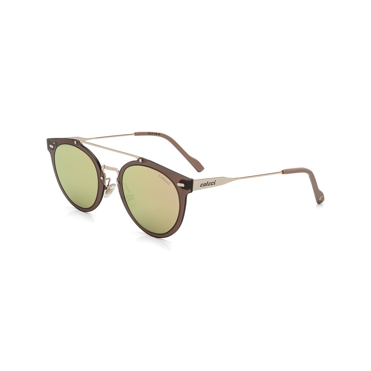 Óculos De Sol Colcci C0120 DOURADO BRILHO E NUDE/ ROSÊ ESPELHADO UNICO