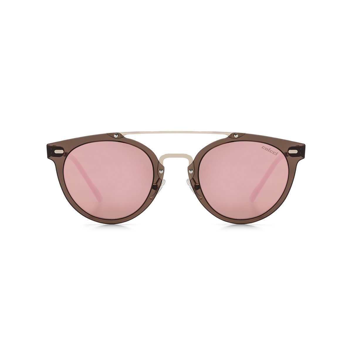Óculos De Sol Colcci C0120 DOURADO BRILHO E NUDE/ ROSÊ ESPELHADO UNICO