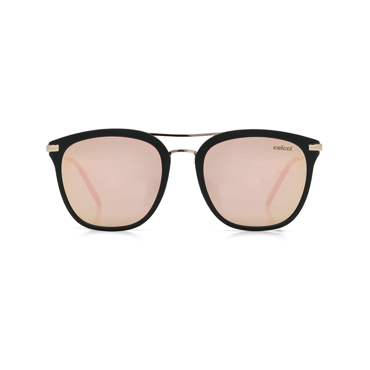 Óculos De Sol Colcci Mag PRETO FOSCO E DOURADO BRILHO/ ROSÊ ESPELHADO UNICO