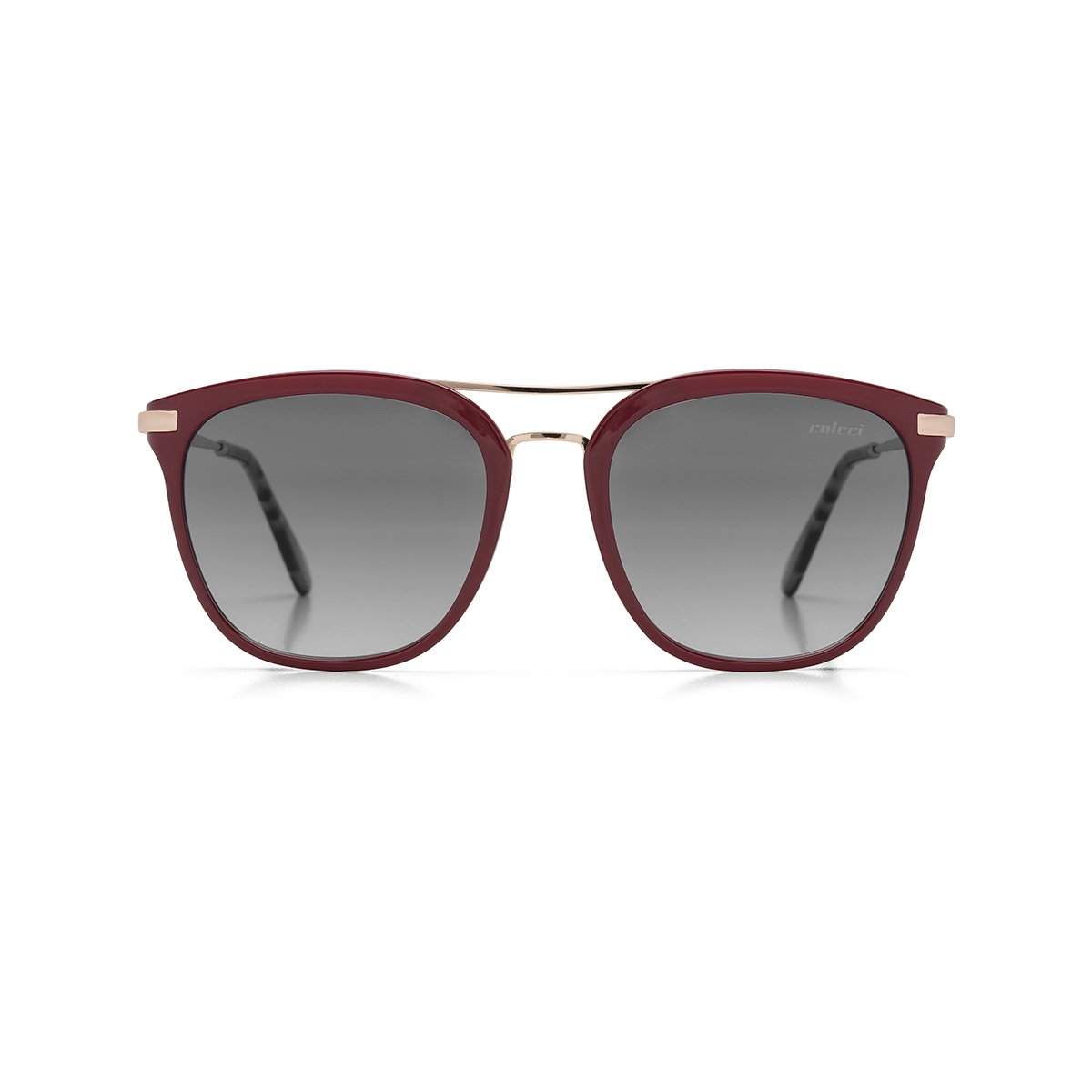 Óculos De Sol Colcci Mag BORDO E DOURADO BRILHO/ CINZA DEGRADÊ UNICO