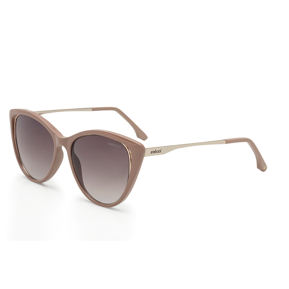 Óculos de Sol Colcci Valentina Nude Brilho / Marrom Degradê - 52 mm