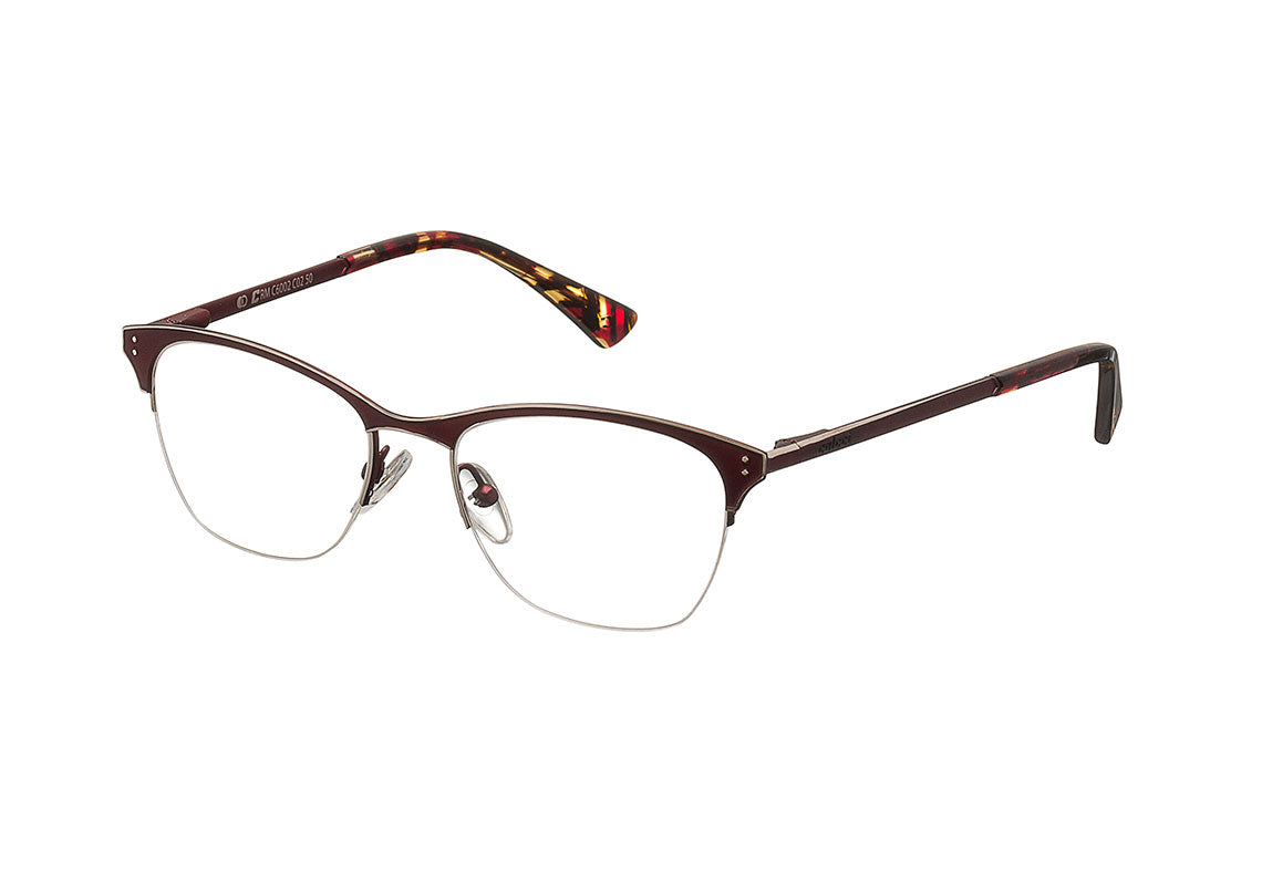 Óculos de Grau Colcci C6002 Vermelho e Prata - 50 mm