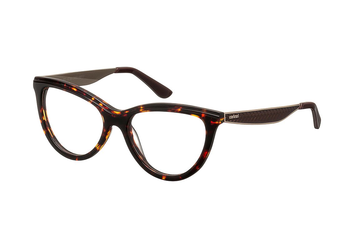 Óculos de Grau Colcci C6005 Marrom Mesclado E Dourado - 51 mm