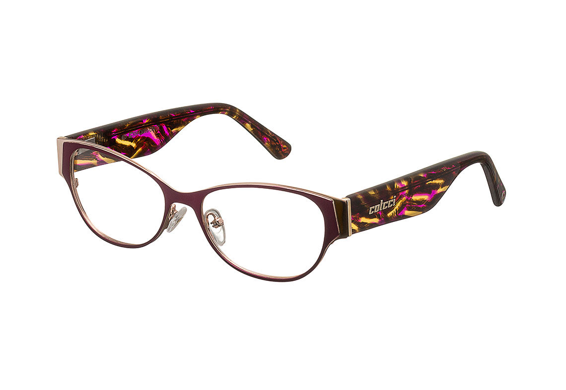 Colcci C6006 Roxo e Dourado - Lente 5,1 cm - Grau