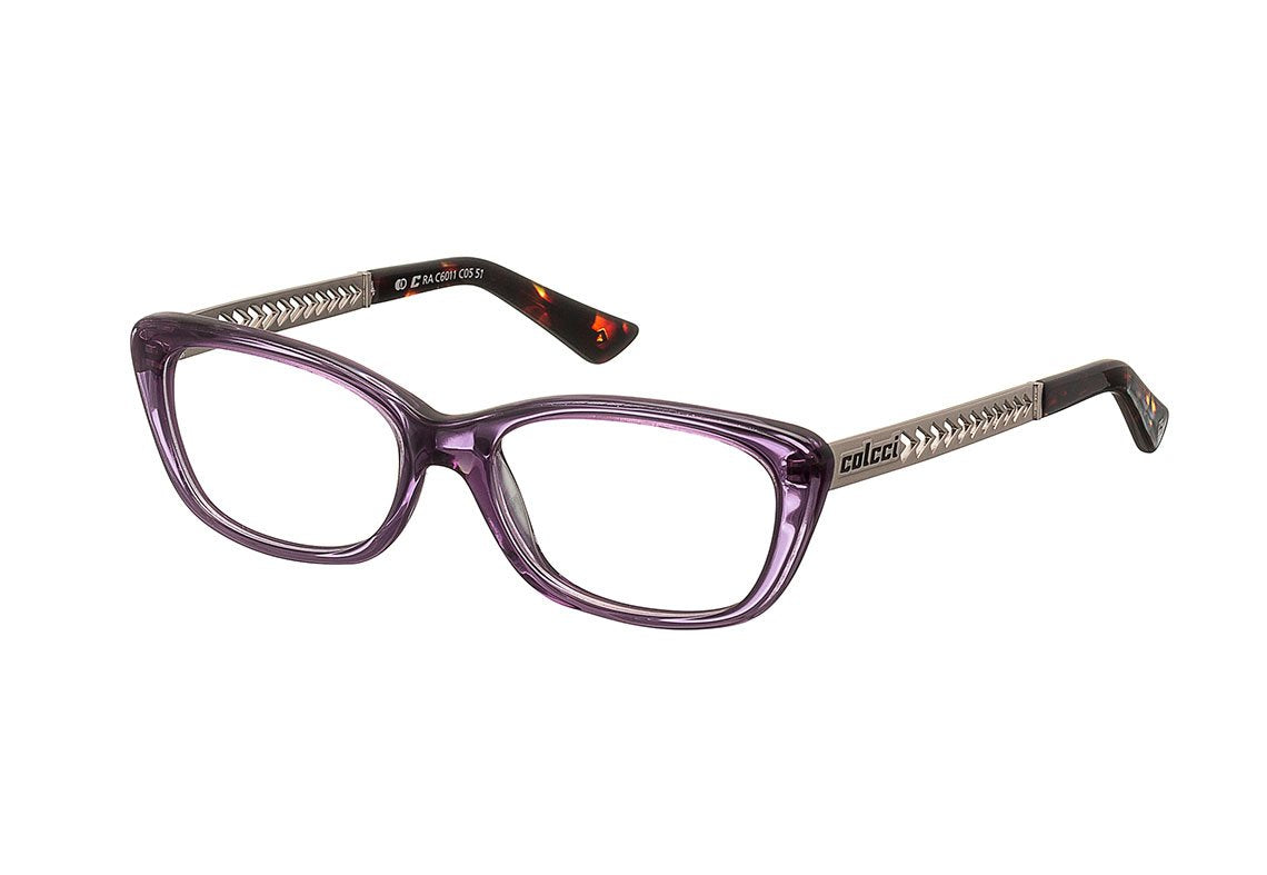 Colcci C6011 Roxo e Prata - Lente 5,1 cm - Grau
