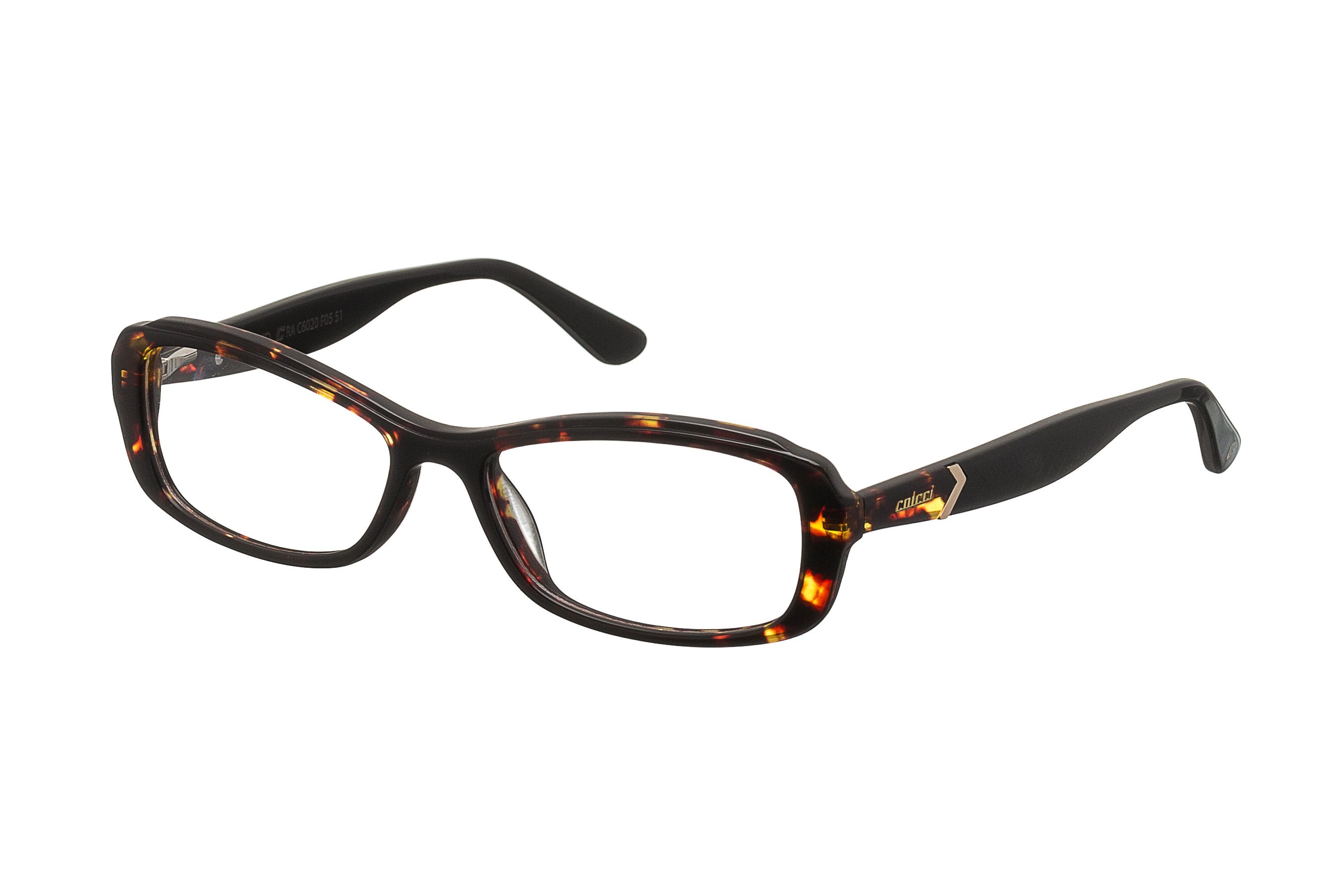 Óculos De Grau Colcci C6020 MARROM MESCLADO E PRETO FOSCO 51 mm