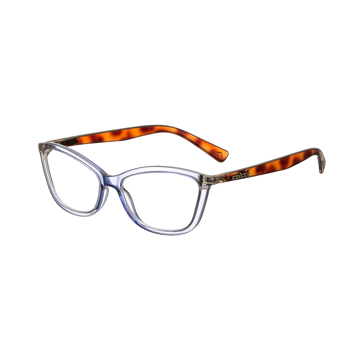 Óculos de Grau Colcci Cher Lilás Brilho e Marrom Mesclado - 54 mm