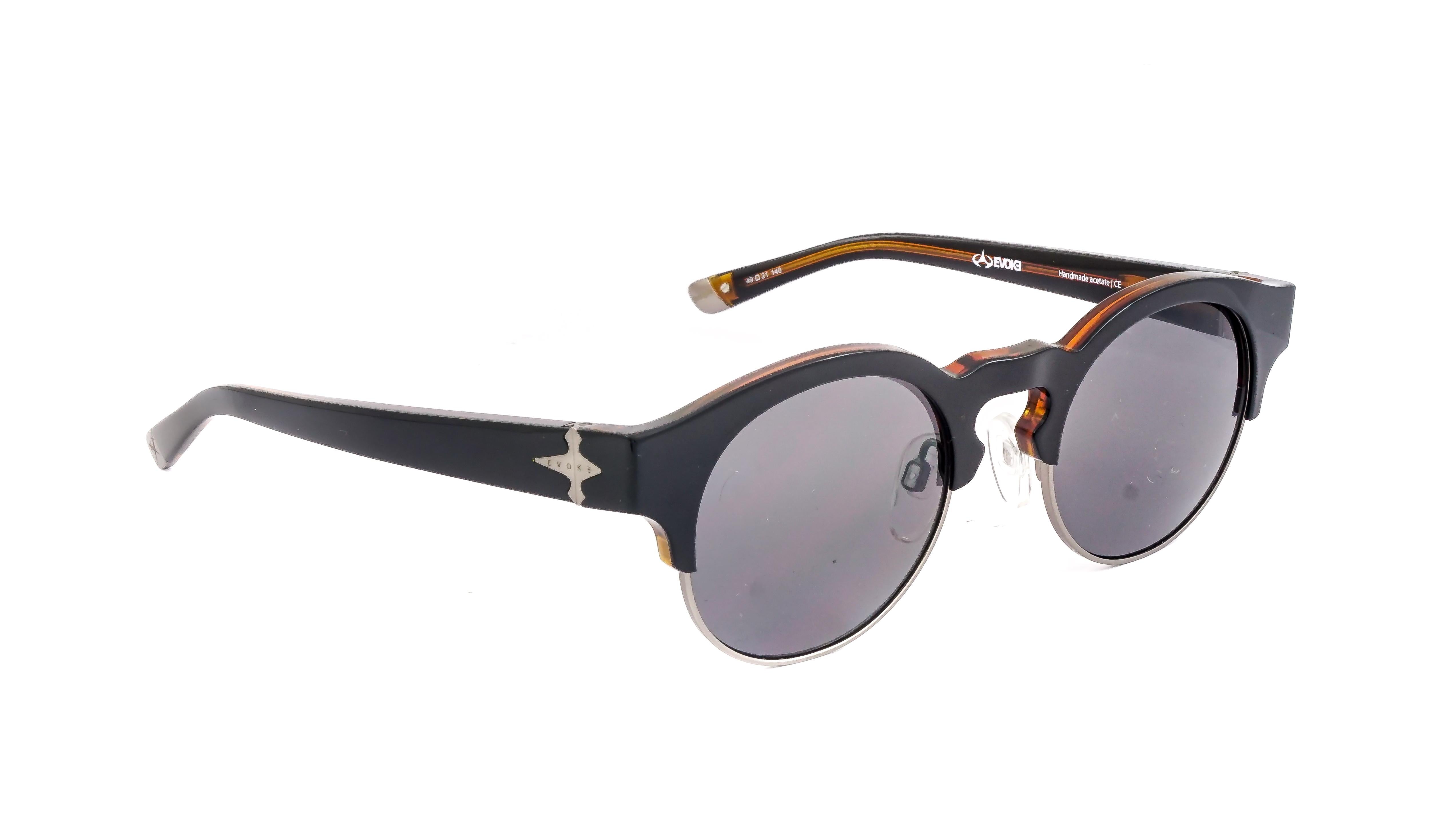 Óculos de Sol Evoke Capo III G22SB Black Shine Brown/ Gray - Oculos Shop